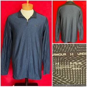 Mujer Azul Under Armour Térmico Tribal Pullover Talla XL Camisa Chaqueta Suéter - Imagen 1 de 11