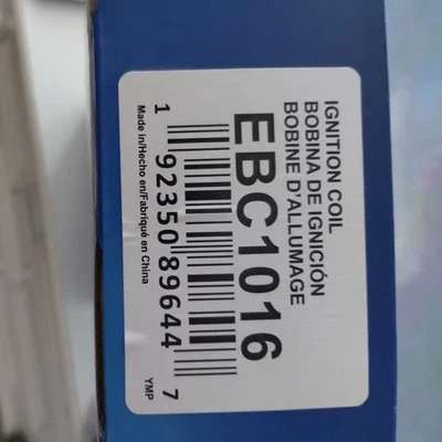 New Ignition Coil EBC1016 / UF620 (1) Chevrolet Pontiac GM 2007-2018 OEM Specs - Image 1 of 2