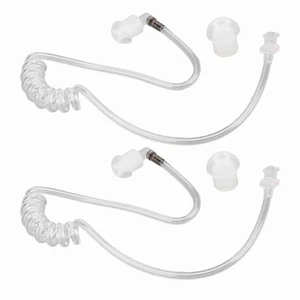 (2pcs) Replacement Acoustic Coil Tube Walkie Talkie Earpieces For - Picture 1 of 12