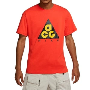 NIKE ACG GIANT LOGO GRAPHIC SHIRT LOOSE FIT CV1532-634 HABANERO ROT/SCHWARZ MEDIUM - Bild 1 von 4