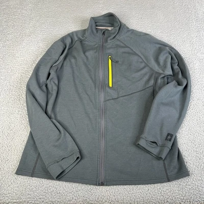 Smartwool Sweater Men L Gray Merino Wool Full Zip Pockets Thumb Hole Tech Pocket - Image 1 of 4