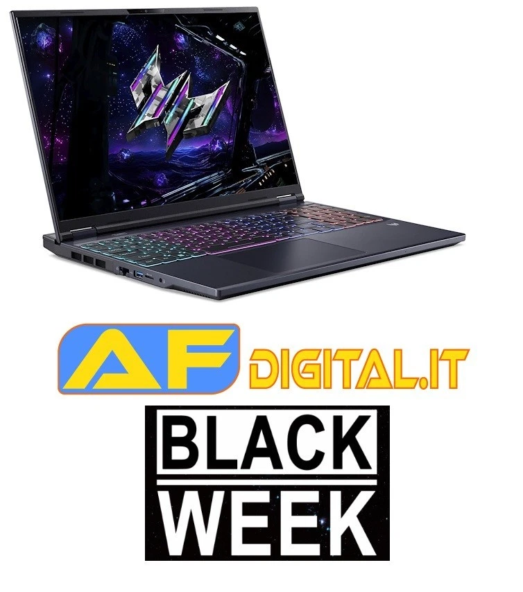 Acer Predator Helios 16 AI ips 16" WQXGA 240hz intel u9 275HX 32gb 2tb Nvidia RT - Immagine 1 di 1