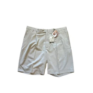 Cutter And Buck Men’s NWT Tan Shorts 42 Waist CB Dry Tech Lux Moisture Wicking - Picture 1 of 5