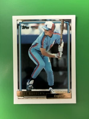 1992 Topps Gold Bret Barberie Montreal Expos #224 - Image 1 of 2