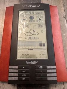 La Crosse WS-8025U-AL Weather Station Indoor Outdoor Temp Humidity Moon Phase Al - Picture 1 of 5