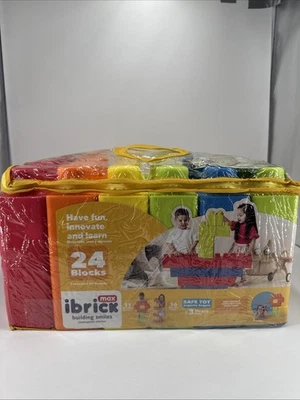 IBRICK Large Foam Rubber Building Blocks MAX 24 Creative, Education. NEW - Image 1 of 4