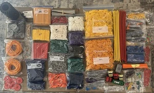 K’NEX Lot Over 4,000 Pieces 17lbs Motor Sound Box Tires Coaster Cars 2 Books - Picture 1 of 10