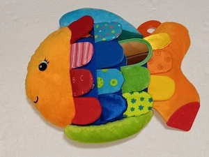 Melissa & Doug Plush Flip Fish K's Kids Infant Sensory Activity Toy - mirror + - Picture 1 of 2