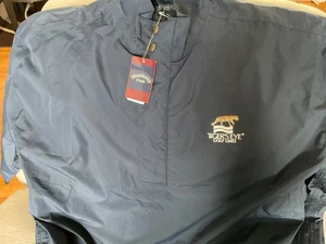 Tiger’s Eye Golf Links Logo Herren Navy Nylon Jacke, 1/2 Arm, Neu mit Etikett, XXL - Bild 1 von 7
