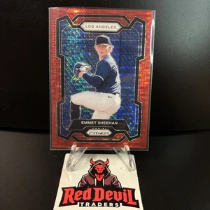 2024 Panini Baseball Emmet Sheehan #54 RED PULSAR PRIZM /399  - Bild 1 von 2