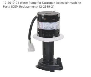 Bomba de agua 12-2919-21 para máquina de hacer hielo Scotsman pieza # (repuesto OEM - Imagen 1 de 4