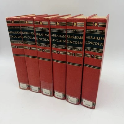 Abraham Lincoln The War Prairie Years Vol. 1-6 Complete Set Sangamon Edition - image 1 of 4