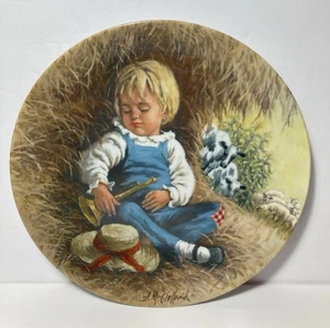 VTG Little Boy Blue Collector Plate 8.5” Mother Goose by John McClelland 1980 - Picture 1 of 5