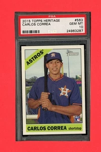 2015 Topps Heritage #563 Carlos Correa Rookie PSA 10 - Bild 1 von 2