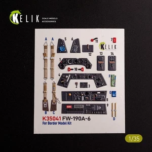 Focke-Wulf FW-190A-6. Interior 3D Decals (for Border Models) 1:35 KeliK K35041 - Picture 1 of 9