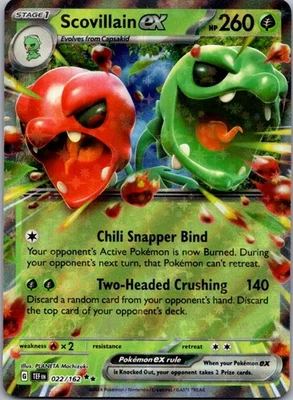 Scovillain ex 022/162 SV05: Temporal Forces Holo Double Rare NM - Image 1 of 2