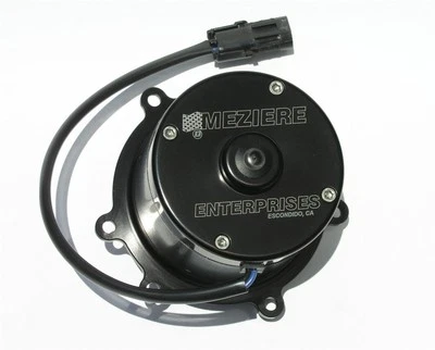 Meziere Water Pump Electric 55 gpm Billet Aluminum Black Heavy-Duty SBC LT1/LT4 - Image 1 of 4