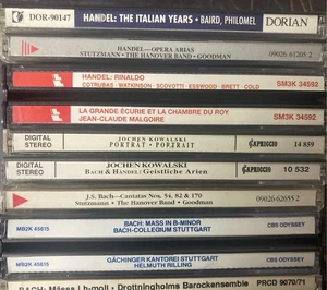 Bulk lot of Classical CDs (BAROQUE VOCAL - Bach Handel etc) As Pictured F31 - Foto 1 di 2