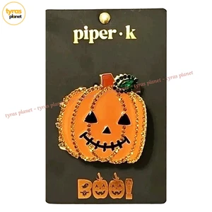 Piper K Hair Clip Pumpkin Metal Hair Clip Halloween Accessory - Picture 1 of 6