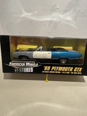 American Muscle 1/18 1969 Plymouth GTX convertible restaurado Foto 1 de 4