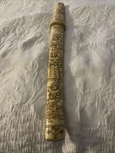 ANTIQUE JAPANESE CARVED FIGHTING TANTO KNIFE 14”. - Picture 1 of 3