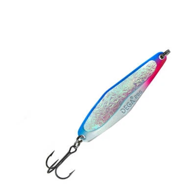 Jenzi Dega Lars Hansen Seatrout-2 Meerforellen-Blinker Blau Weiss UV mit Rassel - Bild 1 von 2