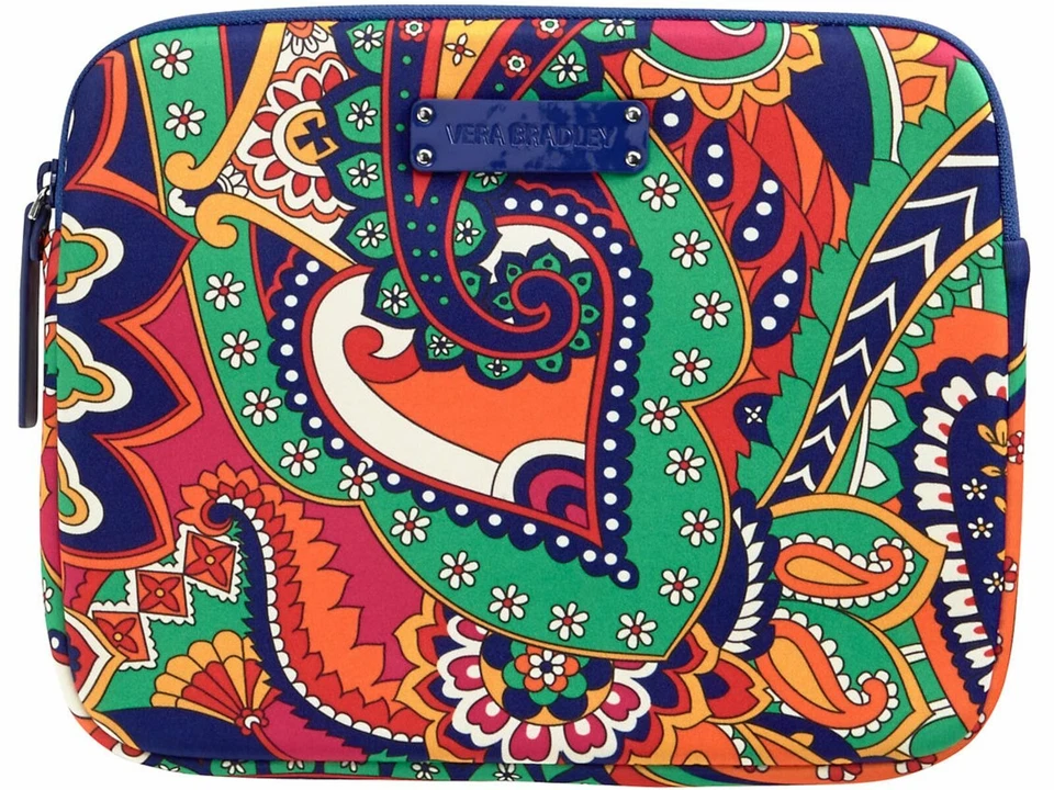 Vera Bradley large Neoprene Tablet Sleeve in Venetian Paisley iPad 13049 150 EZ - Image 1 of 2