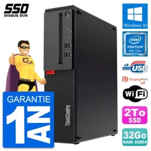 PC Lenovo Thinkcentre M910s SFF Pentium G4400 RAM 32Go SSD 2To Windows 10 Wifi - Bild 1 von 7