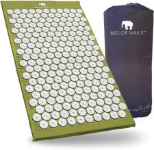 Bed of Nails Tappetino per agopressione Originale per Il Trattamento del (Verde)