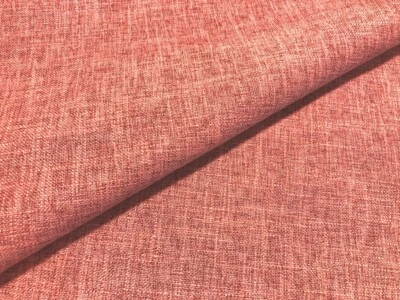 Haven Coral Textured coral red woven medium weight upholstery fabric - Image 1 of 4