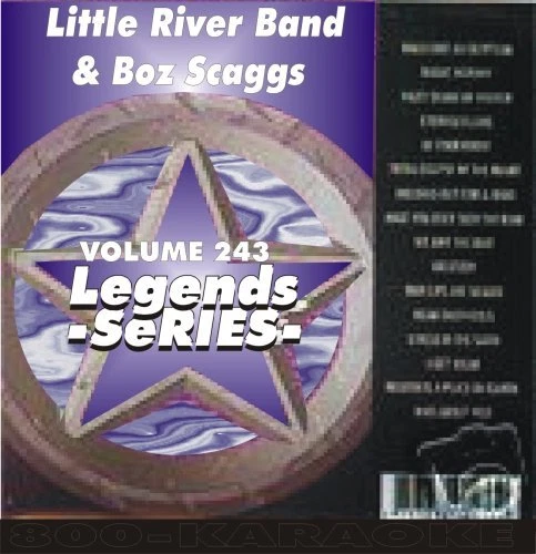 Boz Scaggs LITTLE RIVER BAND Legends Karaoke CD+G LOWDOWN Jojo  LADY Reminiscing - Image 1 of 1