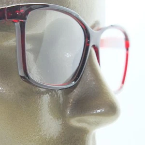 Lesebrille schlicht großes quadratisches Gestell Büro Smart weinrot +1,50 Gläser - Bild 1 von 4