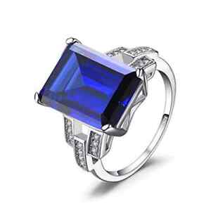 Shine Bright Luxury Zircon Silver Jewelry Valentine's Day Ring Size 8