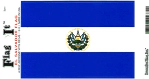 El Salvador Flag - Vinyl Decal Sticker 3.5'' x 5'' - Picture 1 of 2