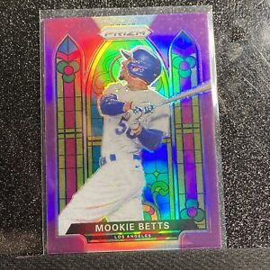 2021 Mookie Betts Mosaic Stained Glass Purple Prizm SG-2