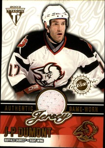2002-03 Titanium Jerseys #7 J-P Dumont/948 Jsy