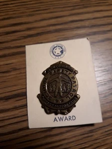 1940's Chicago Motor Club AAA Safety Patrol Award Pin - Picture 1 of 3