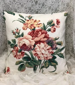 SOMMER Blumen Kissenbezug JAY YANG DESIGNER Kohlrose Lux Jacquard Stoff - Bild 1 von 10