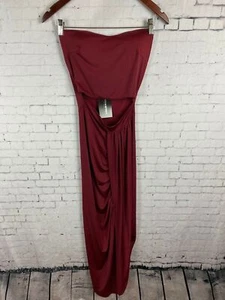 Cristina Dress New Medium Women's Maroon Sleeveless Keyhole Stretchy (A97) - Picture 1 of 12