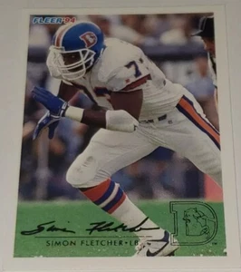 1994 Fleer #9 Simon Fletcher Denver Broncos Football 🏈 Sports Trading Card - Picture 1 of 11