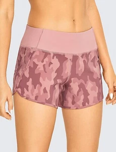 CRZ YOGA Womens Lightweight Gym Athletic Workout Shorts Liner 4" - Quick Dry Run - Picture 1 of 3