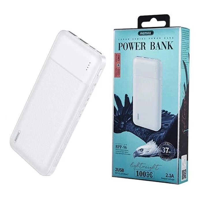 10000mAh Slim Power Bank Large Capacity Portable Charger Dual Ports 37W 2 Output - Image 1 of 4