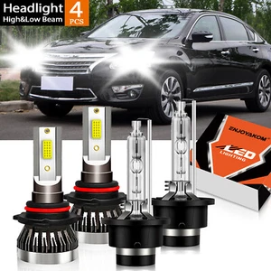For Nissan Altima 2002-2006 LED HID Headlight Bulbs High Low Beam Kit Combo - Picture 1 of 11