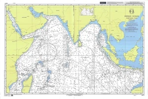 Admiralty 4071 Indian Ocean Northern Part Map Chart Maritime Marine Wall Paper - Picture 1 of 6