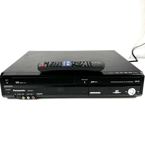 Panasonic DVD VCR Combo Recorder DMR-EZ47V Black With Remote Tested Working EUC - Picture 1 of 11