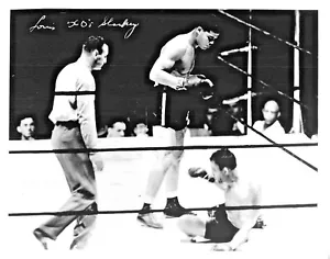 Leggenda della boxe Louis KO Sharkey foto 8x10 - Foto 1 di 2