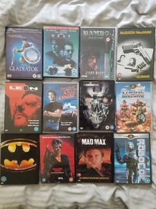 Action Movie Dvd Collection (12 Films) - Terminator, Gladiator.... - Imagen 1 de 1