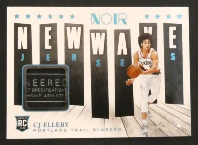 2020-21 Panini Noir New Wave Jerseys CJ Elleby Rookie RC #NW-CJE 1/1 - Image 1 of 2