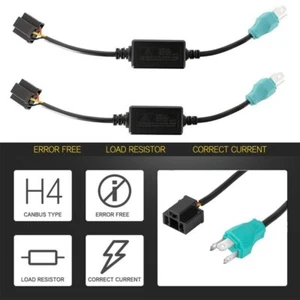 H4 LED Headlight Canbus Conversion Kit Decoder Canceller Load Resistor HID Xenon - Picture 1 of 12