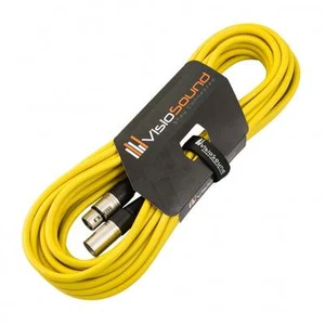 Macho a Cable Hembra Mic XLR / Micrófono Balanceado /Cable Conector 10m Amarillo - Imagen 1 de 2
